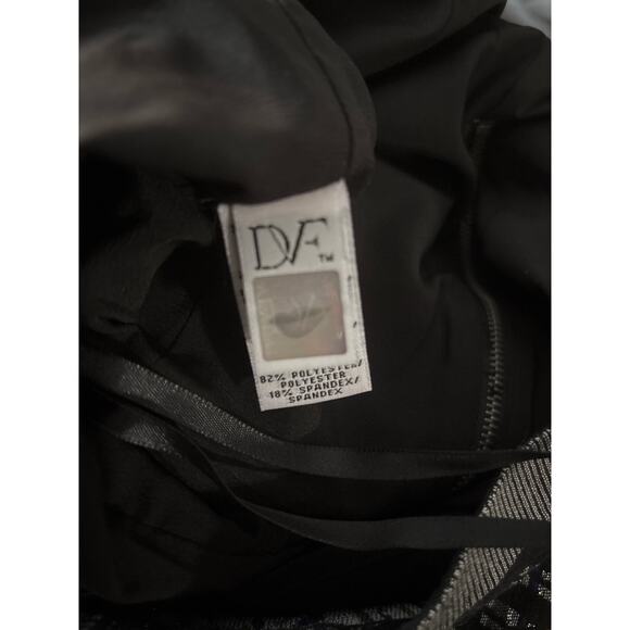 Diane Von Furstenberg Amanda Dress Jacquard Geometric Sheath Mini Size 6 - Picture 8 of 10